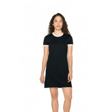 T-shirt dress Poly-Cotton Ringer Donna - American Apparel 